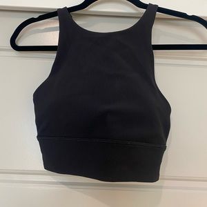 lululemon energy bra high neck ribbed sz 6